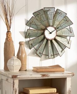 Farmhouse Clock: Windmill