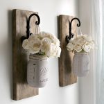 Rustic Mason Jar Sconces